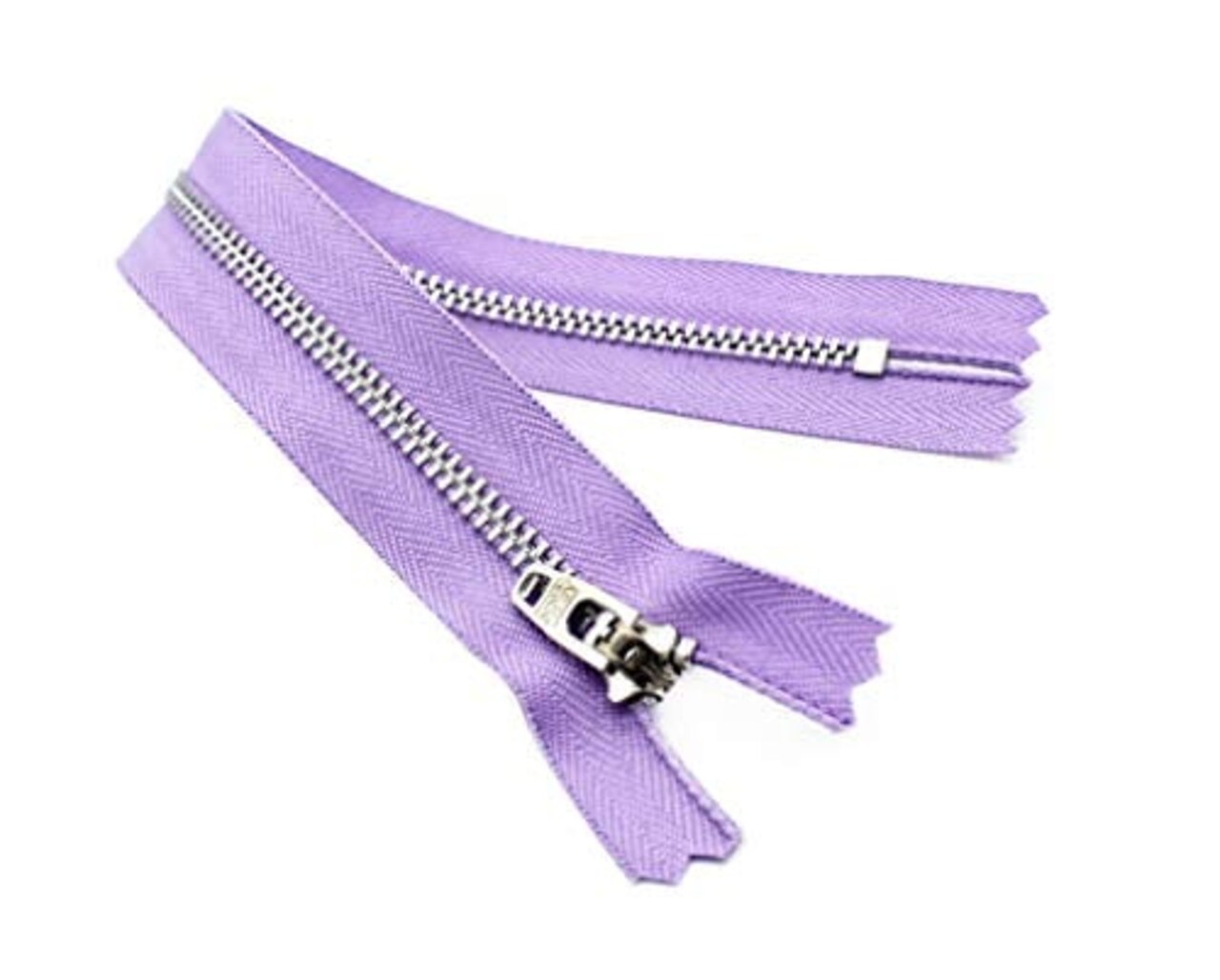 #4.5 Aluminum Pants Lavender Medium Weight YKK Zipper - Lavender #553 - Made in The United States (1 Zipper Per Pack) (5" Inches)